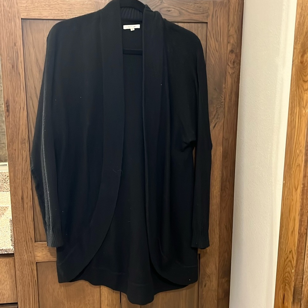 longer black sweater